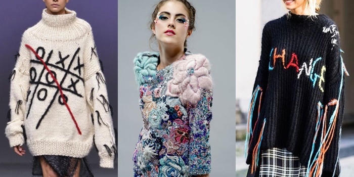 Градиент цвета — признак модного свитера зимы 2019-2020