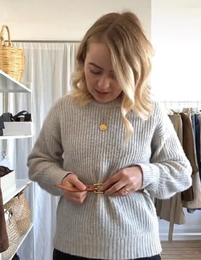 Как модно заправить свитер в юбку