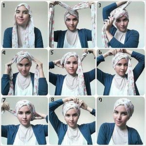 Как завязать хиджаб из шарфа