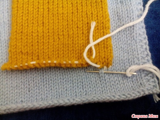 Как пришить карман к вязаному изделию