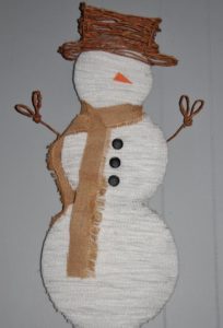 Справится и ребёнок снеговик из шерстяных ниток своими руками