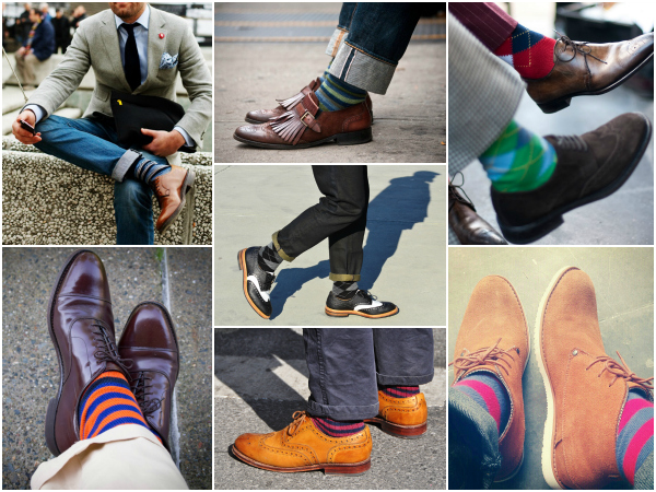 С чем носить цветные носки женские и мужские