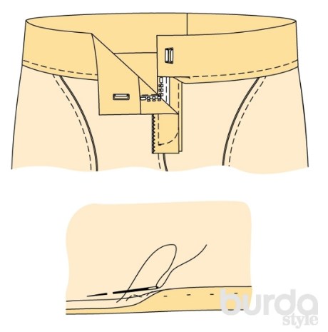 Выкройка юбки-шорты