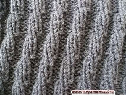 Узоры для вязания шарфа спицами