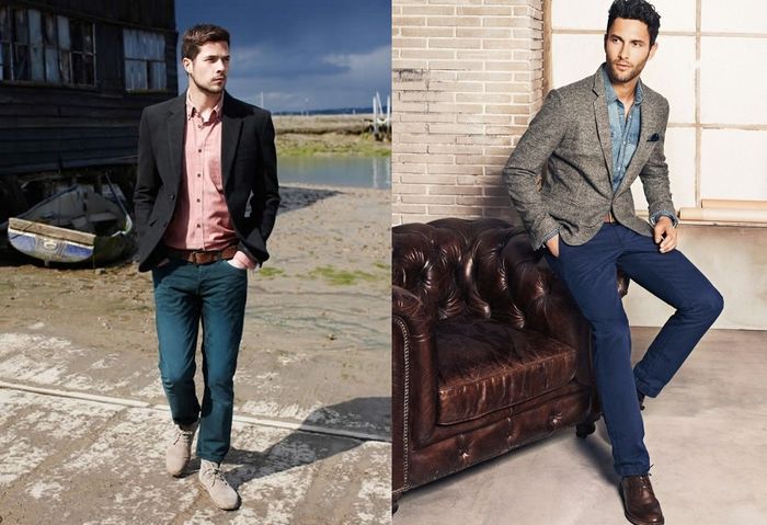 Мужские джинсы и пиджак, как создать образ
