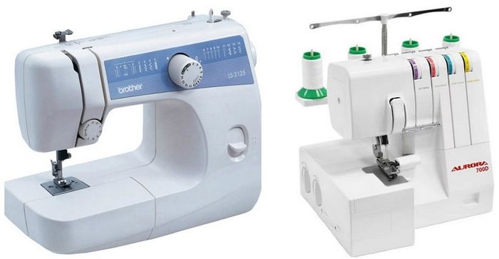 Разница между оверлоком и швейной машиной