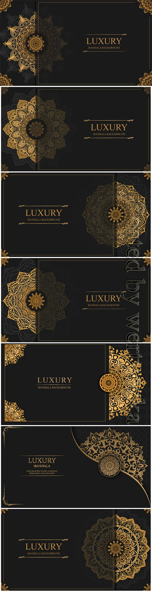 Luxury decorative mandala vector background # 5