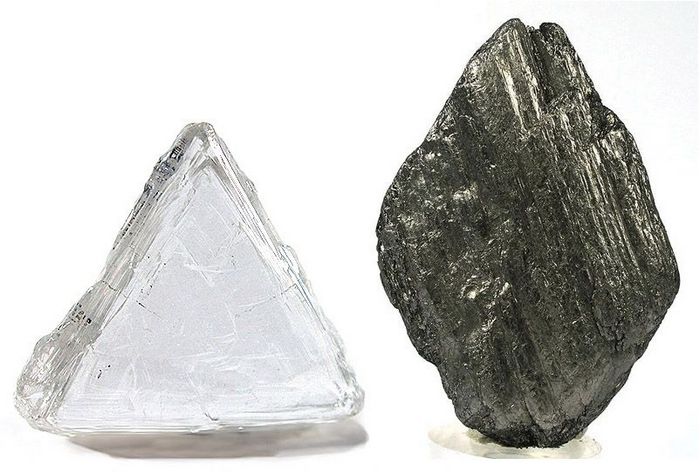 Разница между графитом и алмазом