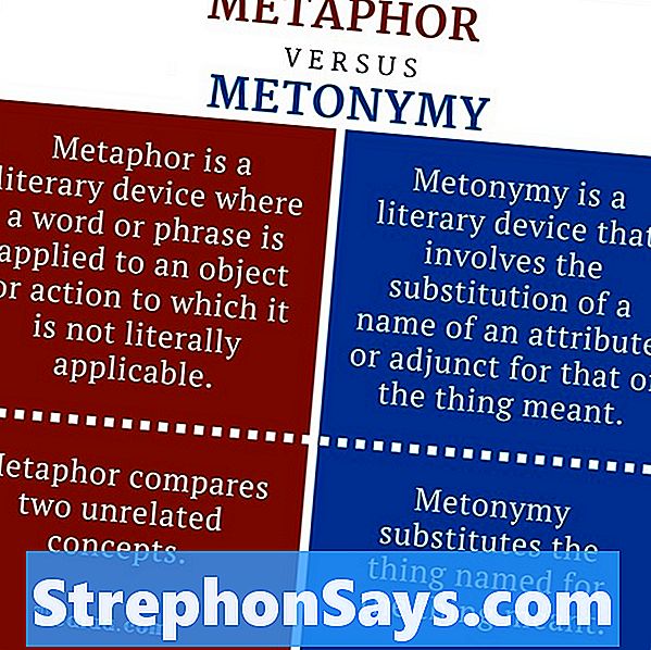 Разница между метафорой и метонимией