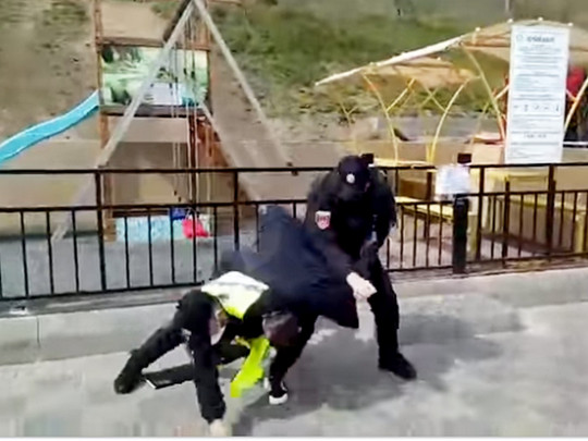 В Одессе полицейские грубо «заломали» бизнесмена, якобы нарушившего карантинный режим(видео)