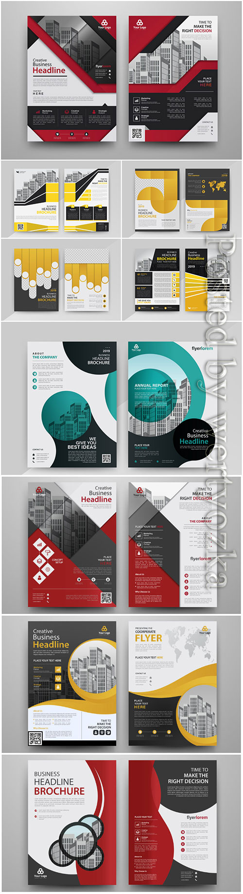 Vector modern brochure design template