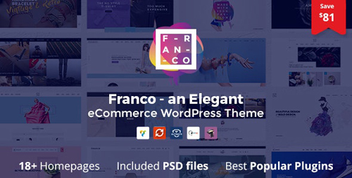 ThemeForest - Franco v1.3.5 - Elegant WooCommerce WordPress Theme - 17155968
