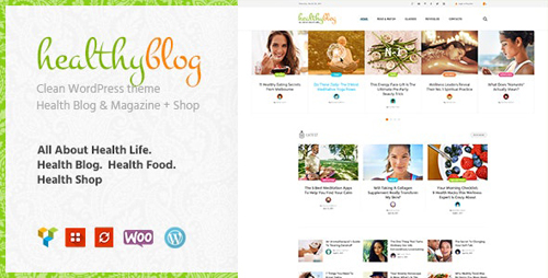 ThemeForest - Healthy Living v1.2.3 - Blog with Online Store WordPress Theme - 20488411