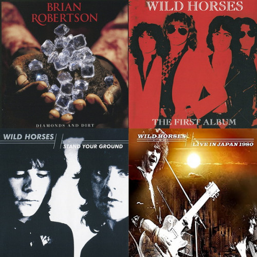 Wild Horses - featuring Brian Robertson - 4 albums (1980-2014) FLAC