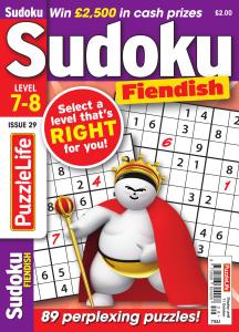 PuzzleLife Sudoku Fiendish   Issue 29   September 2018