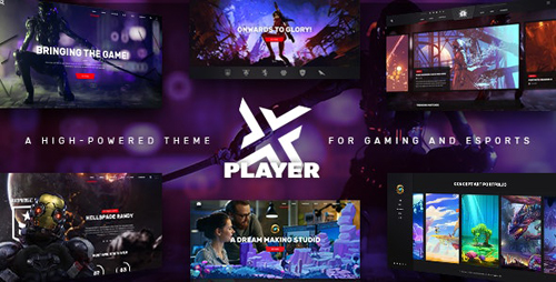 ThemeForest - PlayerX v1.8 - A High-powered Theme for Gaming and eSports - 22200272 - NULLED