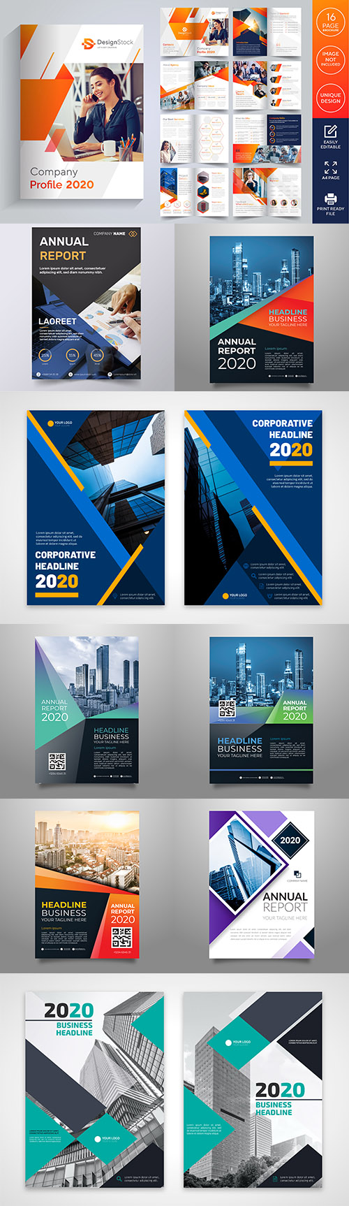 Business brochure and corporate design template
