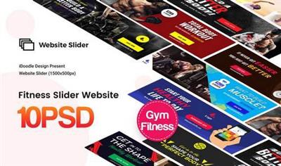 Gym & Fitness Website Sliders