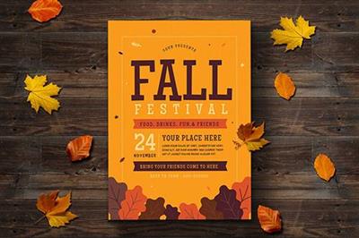 Fall Festival Flyer 3 PSD