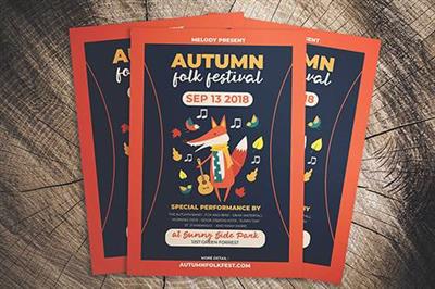Autumn Folk Fest Flyer