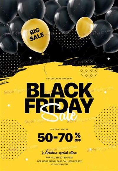 Black Friday PSD Flyer Template