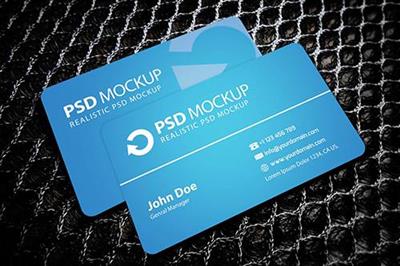 PSD Fresh Business Card Mockup #3