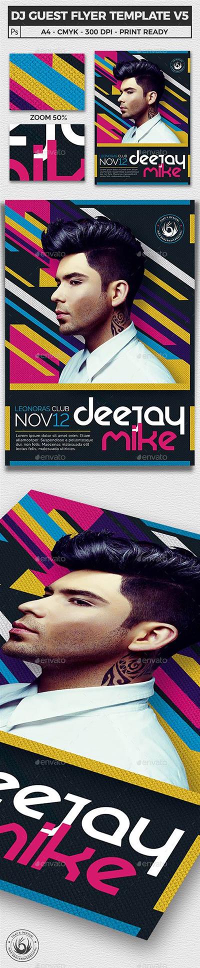 GR - DJ Guest Flyer Poster Template V5 11254985