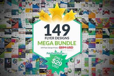 CreativeMarket - 149 Flyer Template Mega Bundle