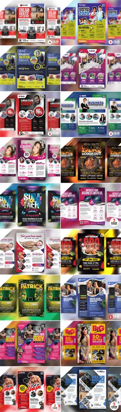 18 Awesome Multipurpose Flyer Design PSD Templates