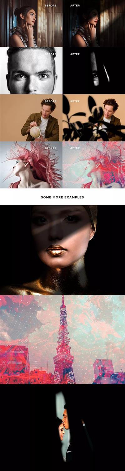 4 Dramatic Photo PSD Effects