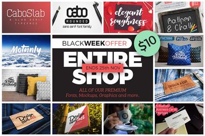 CreativeMarket - Entire Shop Black Week