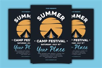 Summer Camp Festival Flyer