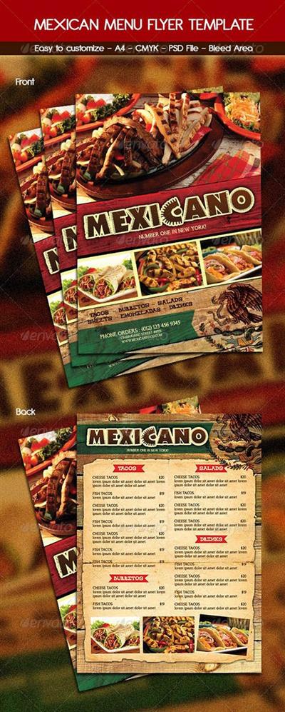 GR - Mexican Food Menu 6248871