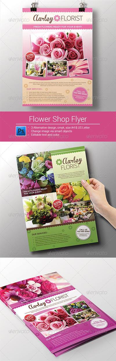 GR - Flower Shop Flyer  Magazine Ad 8279050