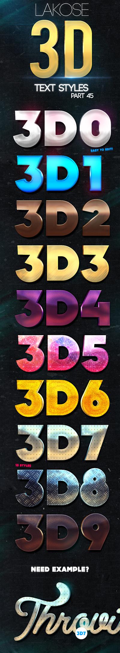 GraphicRiver - Lakose 3D Text Styles Part 45 23661732