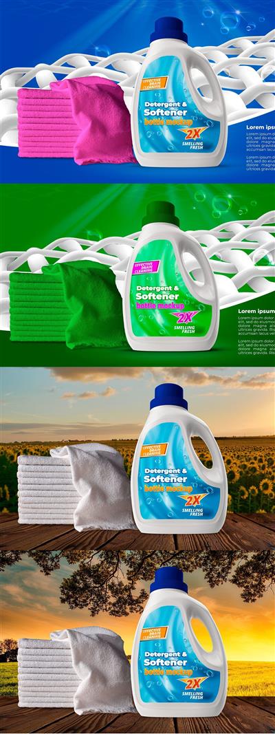 CreativeMarket - Detergent Bottle Mockup - 3749010
