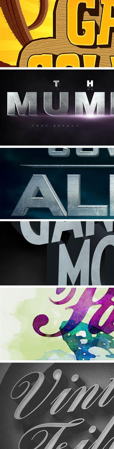 9 Awesome Photoshop Text Effects