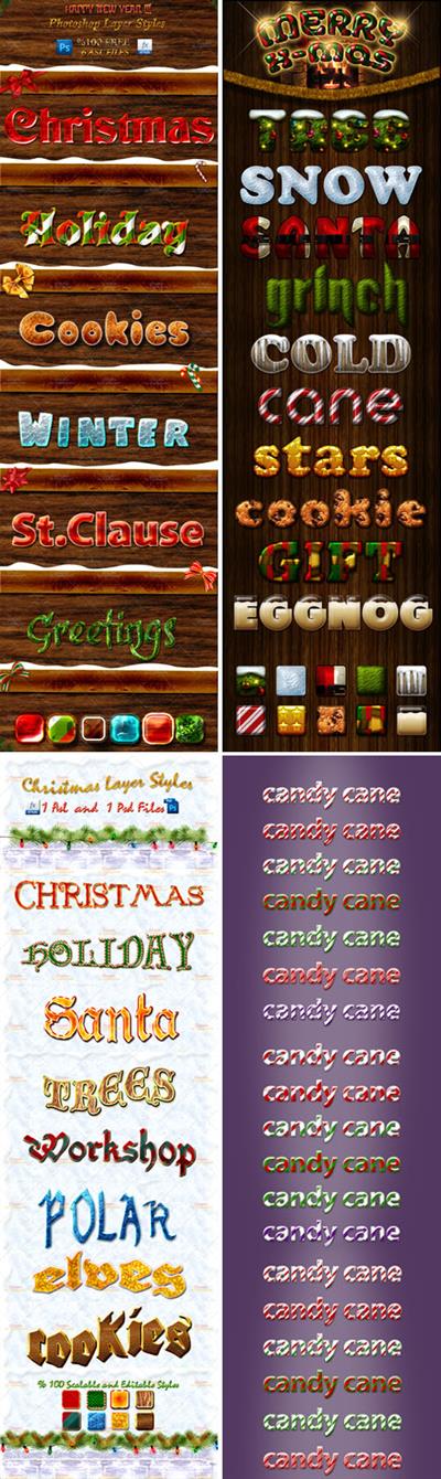 76 Holiday Styles Collection for Photoshop