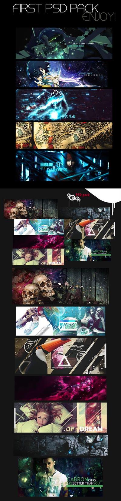 12 Awesome PSD Effects Templates