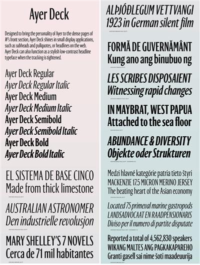 Ayer Deck Font Family