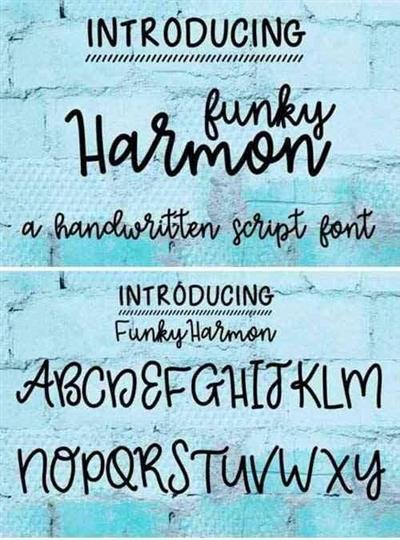 Funky Harmon Font