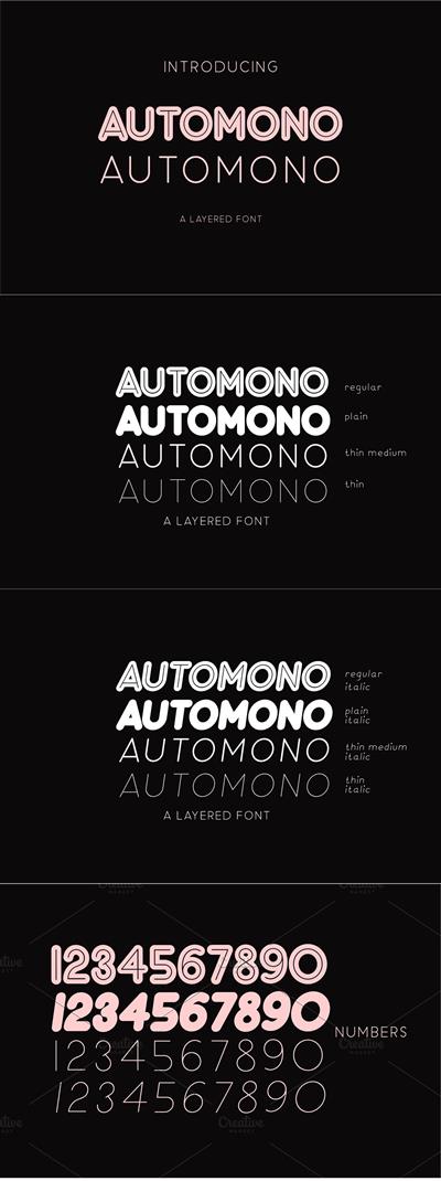 Automono Fonts 3920756