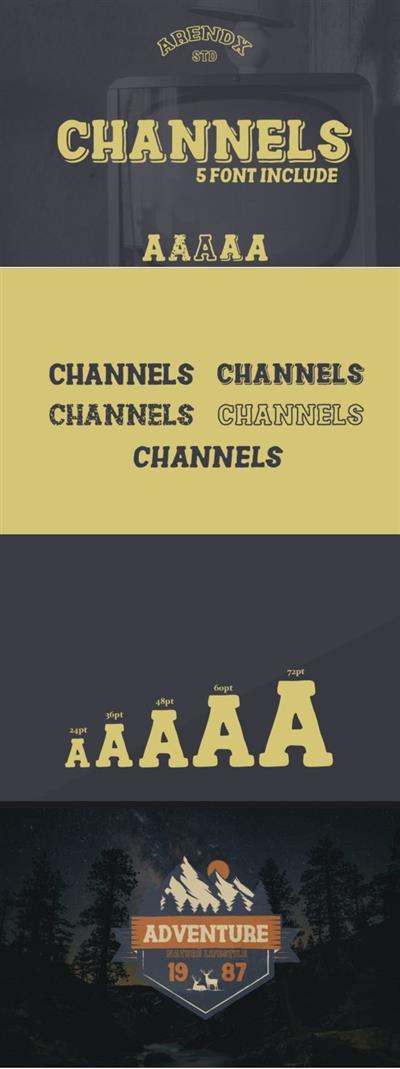 Channels Family Font