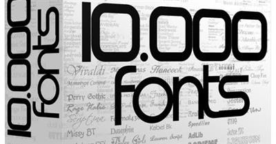 10000+ Huge Fonts Collection