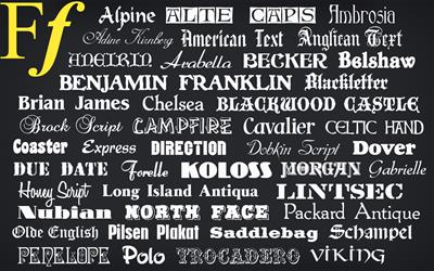 1200+ Professional Fonts Collection