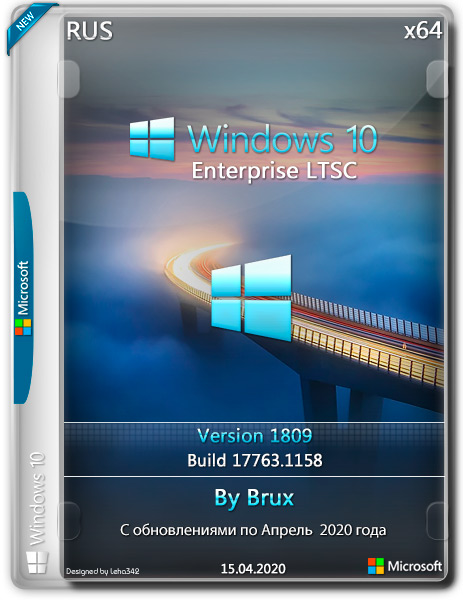Windows 10 Enterprise LTSC x64 1809.17763.1158 by Brux (RUS/2020)