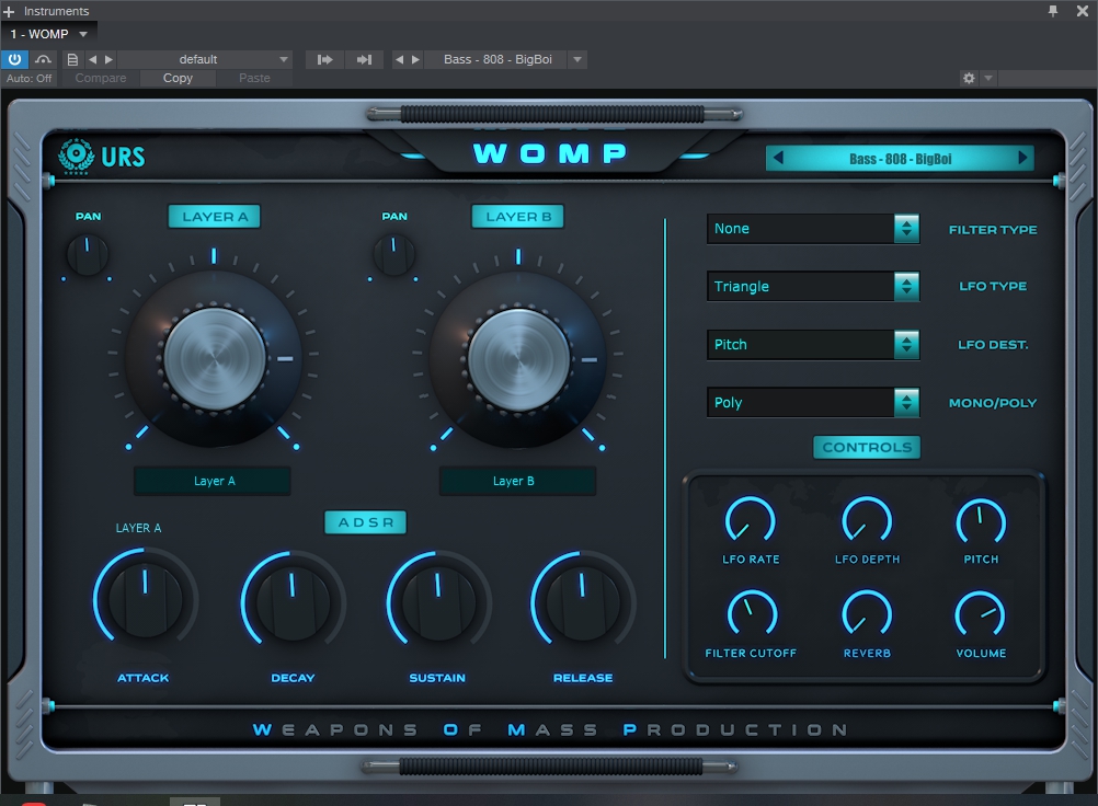 Unique Recording Studios - W.O.M.P 1.0 VSTi, AUi WIN.OSX x64 - ромплер