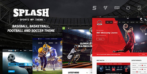 ThemeForest - Splash v4.1 - Sport Club WordPress Theme for Basketball, Football, Hockey - 16751749 - NULLED