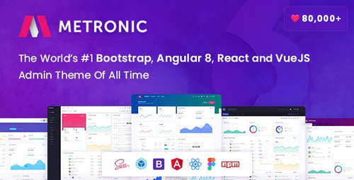 ThemeForest - Metronic v6.1.8 - Bootstrap 4 HTML, React, Angular 8 & VueJS Admin Dashboard Theme - 4021469