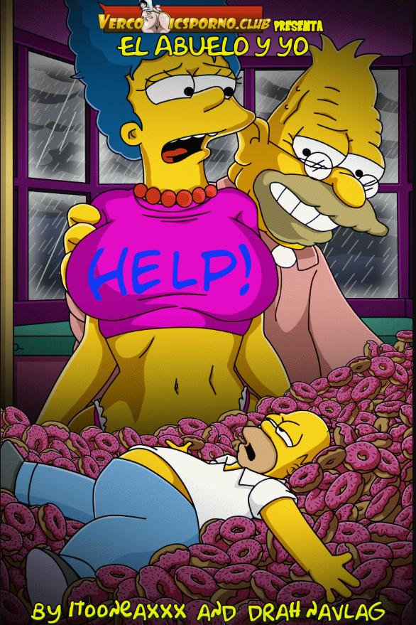 [Marge Simpson] Vercomicsporno - Simpsons - Grandpa and Me Help - Itooneaxxx